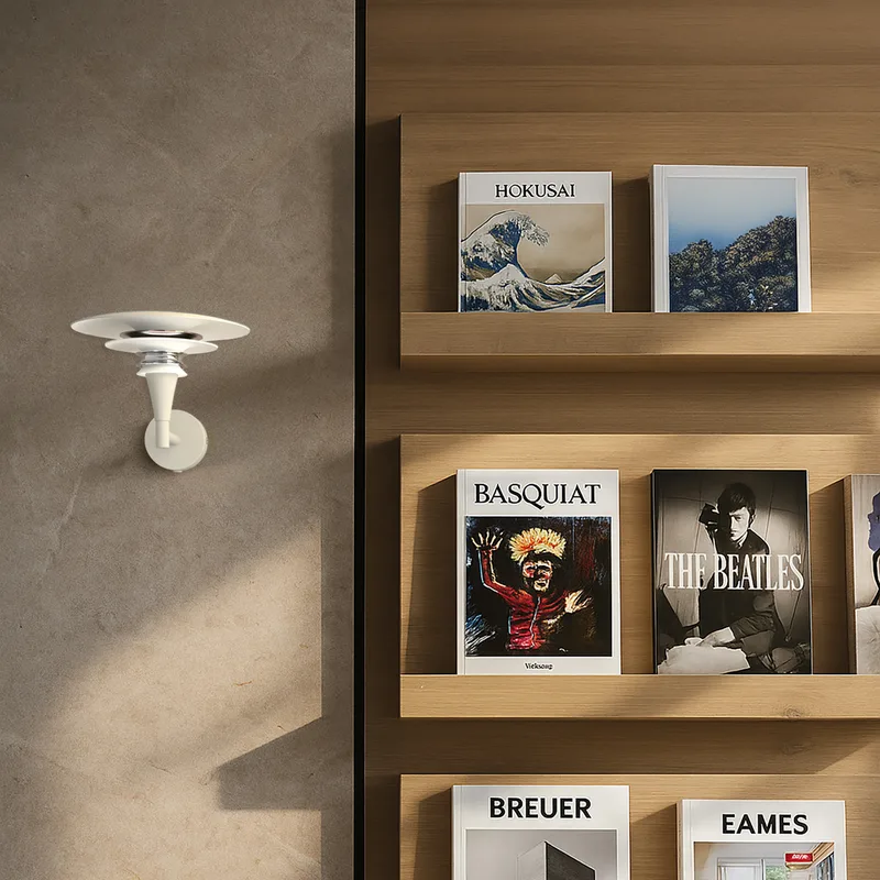 Diablo wandlamp, zand/brons, Ø 20 cm metaal, G9 de Belid – photo produit
