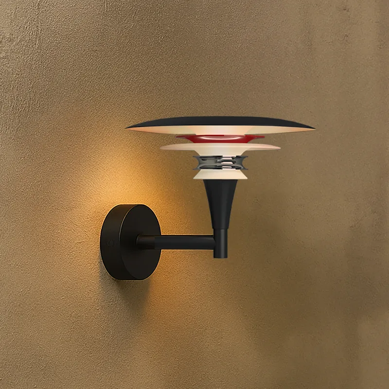 Diablo wandlamp, zwart/rood, Ø 20 cm metaal, G9 by Belid – product photo