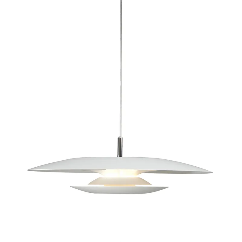 Eclipse hanglamp, Ø 48 cm, wit, metaal, G9 de Belid – photo produit