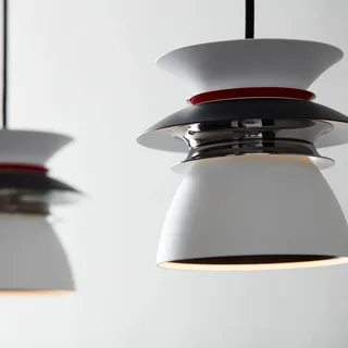 LED hanglamp Diablo, Ø 16,5 cm, zwart/rood fra Belid i Hvid, Sort, Rød – produktbillede 4 af 5