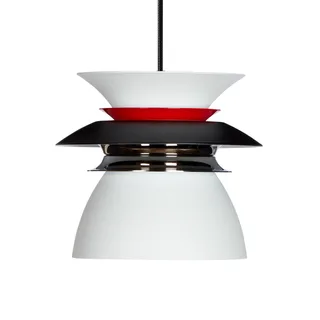 LED hanglamp Diablo, Ø 16,5 cm, zwart/rood fra Belid i Hvid, Sort, Rød – produktbillede 3 af 5