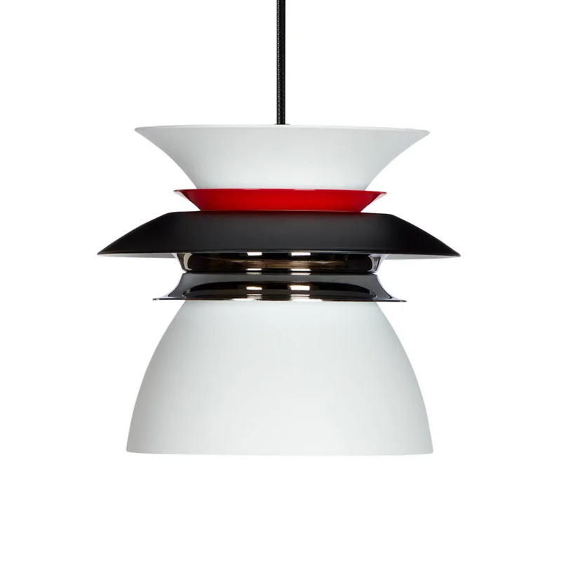 LED hanglamp Diablo, Ø 16,5 cm, zwart/rood fra Belid i Hvid, Sort, Rød – produktbillede 3 af 5