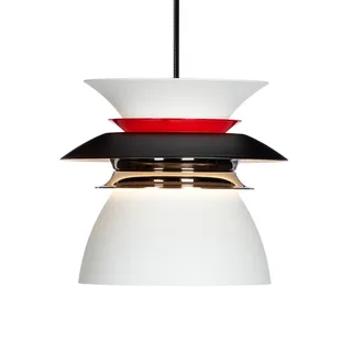 LED hanglamp Diablo, Ø 16,5 cm, zwart/rood fra Belid i Hvid, Sort, Rød – produktbillede 1 af 5
