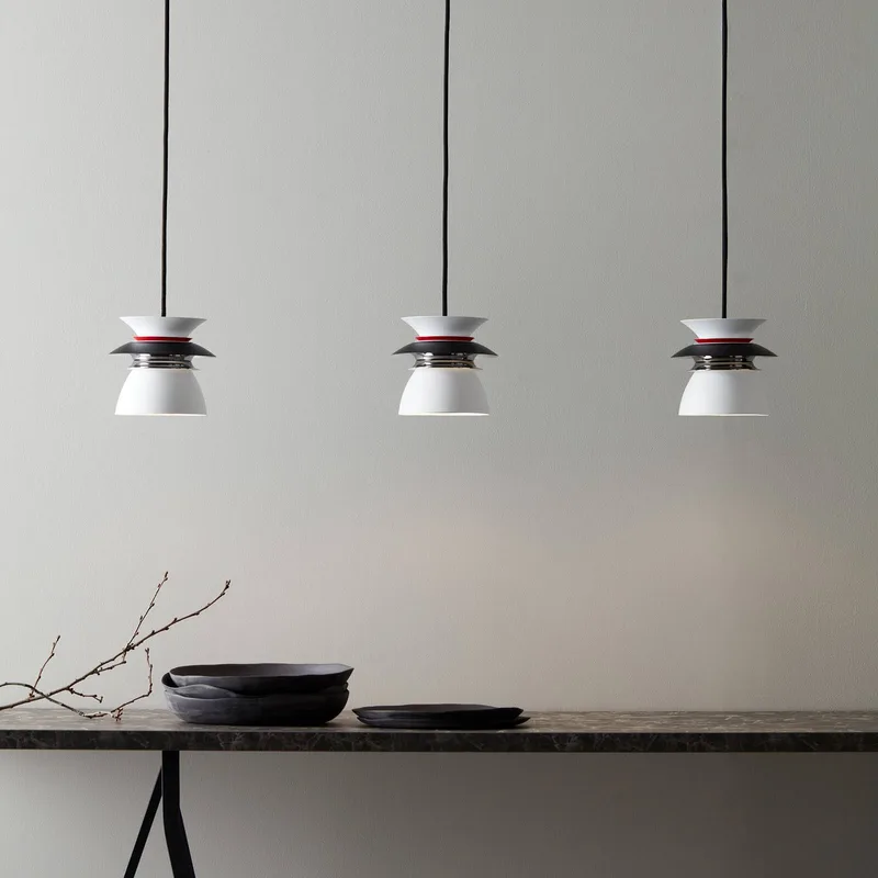 LED hanglamp Diablo, Ø 16,5 cm, zwart/rood fra Belid i Hvid, Sort, Rød – produktbillede 2 af 5