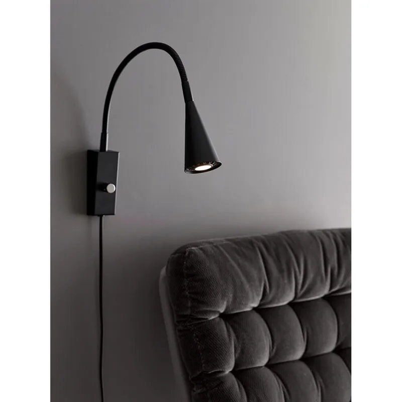 Ledro Wandleuchte Matt Schwarz LED 12V Dimmbar von Belid – Produktfoto