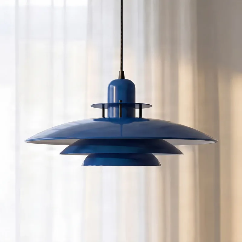 Primus I hanglamp, donkerblauw/zwart Ø 43 cm metaal fra Belid – produktbillede