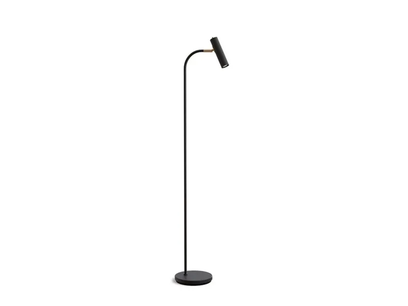 Slender Vloerlamp Black/Brass fra Belid – produktbillede