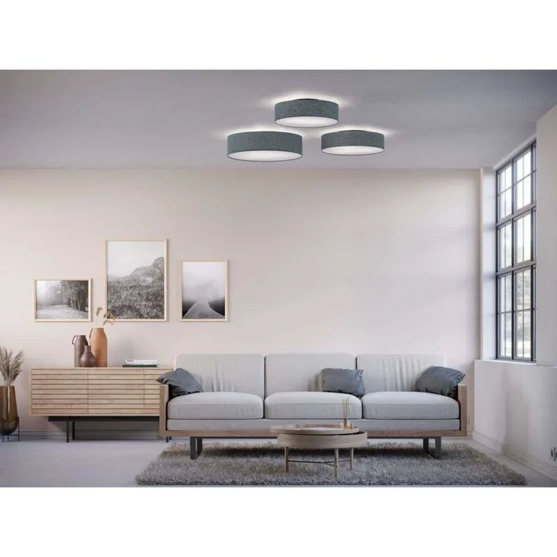 Soft Plafondlamp Ø50 Blue Wool fra Belid – produktbillede