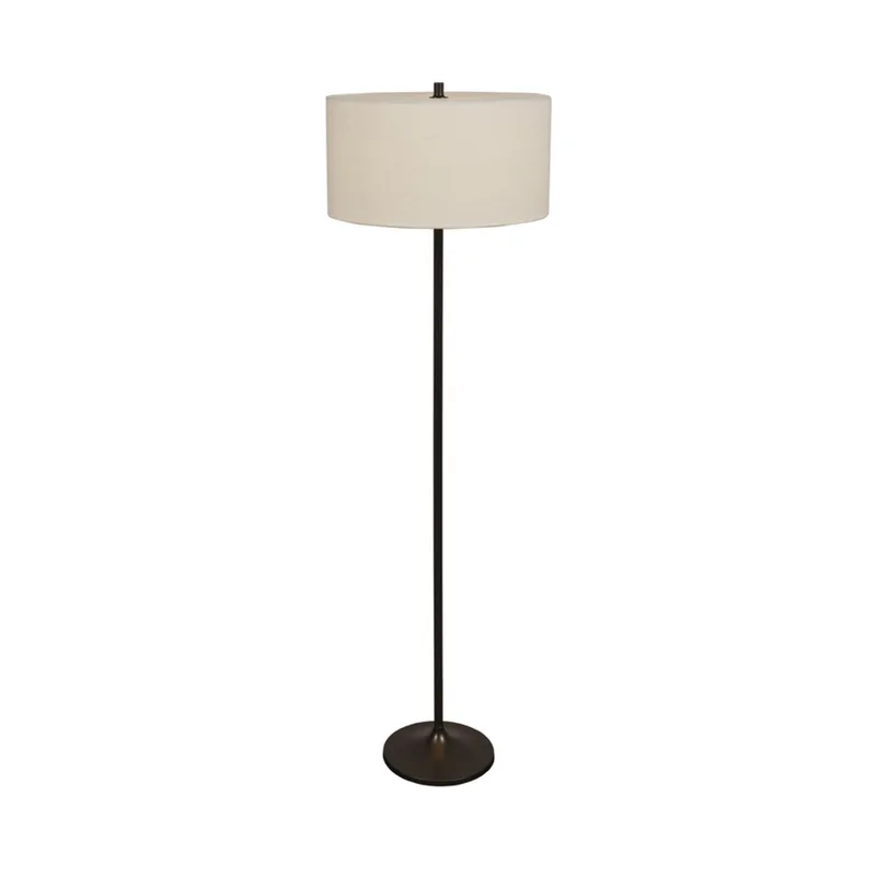 Soft vloerlamp, wit/brons, hoogte 149,5 cm, linnen de Belid – photo produit