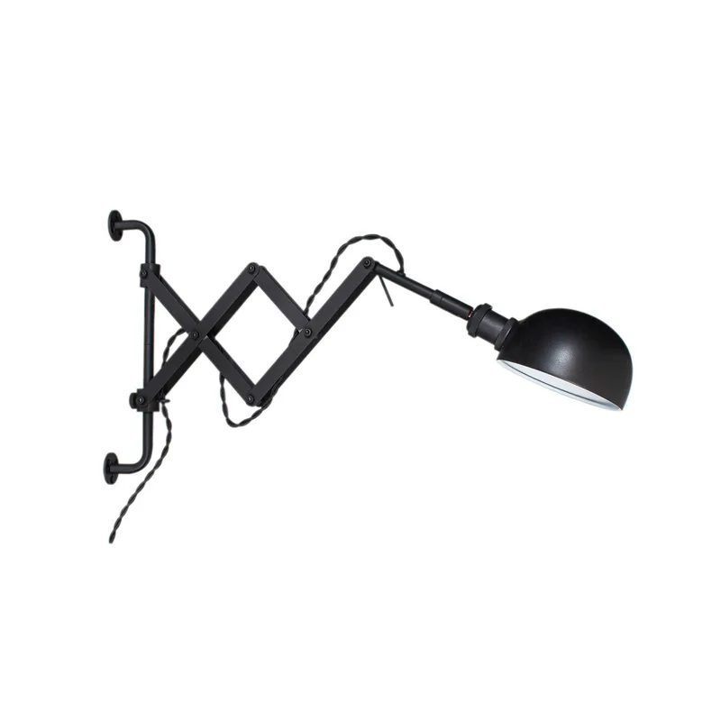 Aston schaarlamp met kabel de By Rydéns en Noir – photo produit