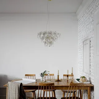 By Rydens hanglamp Lorraine, Ø 52 cm, helder fra By Rydéns i Messing, Helder – produktbillede 2 af 3
