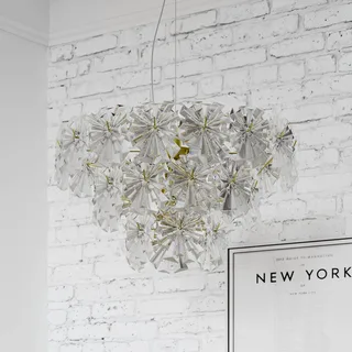 By Rydens hanglamp Lorraine, Ø 52 cm, helder fra By Rydéns i Messing, Helder – produktbillede 1 af 3