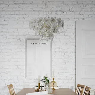By Rydens hanglamp Lorraine, Ø 52 cm, helder fra By Rydéns i Messing, Helder – produktbillede 3 af 3