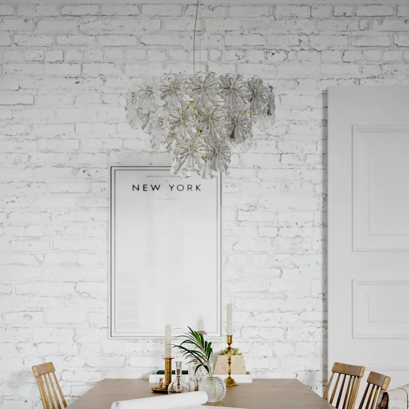 By Rydens hanglamp Lorraine, Ø 52 cm, helder fra By Rydéns i Messing, Helder – produktbillede 3 af 3