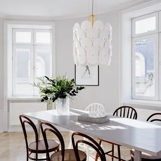 By Rydens hanglamp Omlott, messing/wit, Ø 50 cm by By Rydéns in Brass, White – product photo 3 of 3
