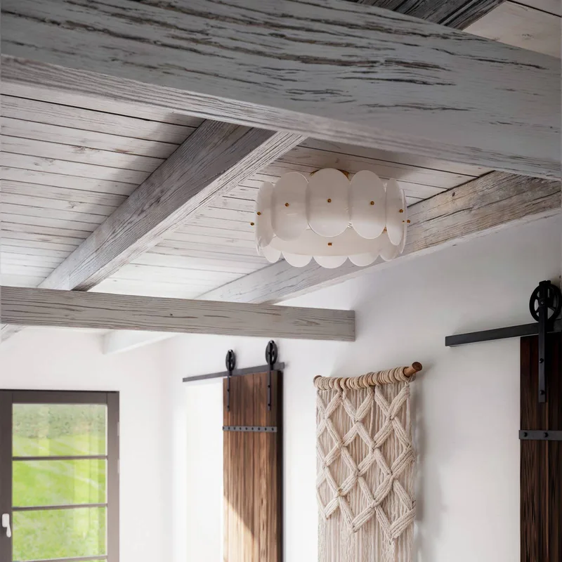 Omlott Deckenleuchte Ø53cm Messing/Weiß von By Rydéns in Messing, Weiß – Produktfoto 2 von 3