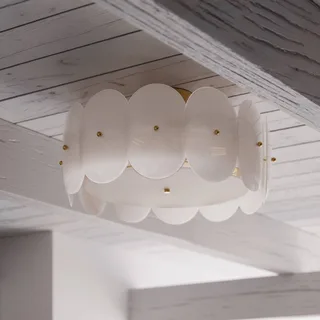 Omlott Deckenleuchte Ø53cm Messing/Weiß von By Rydéns in Messing, Weiß – Produktfoto 1 von 3