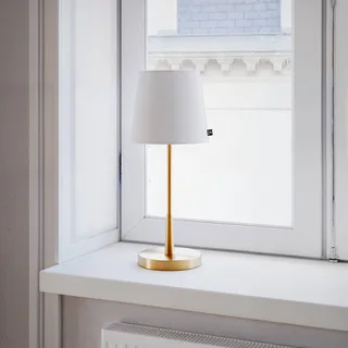 Lumi Tischleuchte H: 48,5cm gold/weiss von By Rydéns in Gold, Weiß – Produktfoto 1 von 3