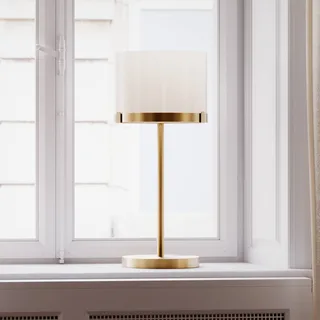 By Rydens tafellamp Marcel, messing/wit, hoogte 55 cm by By Rydéns in Brass, White – product photo 1 of 3