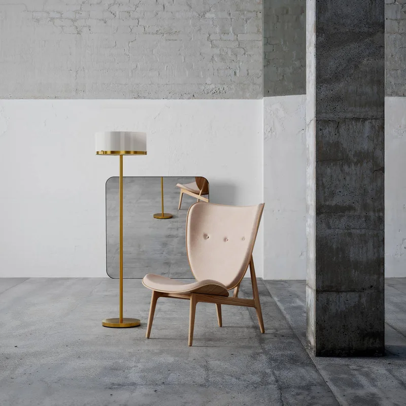 By Rydens vloerlamp Marcel, messing/wit, hoogte 150 cm by By Rydéns in Brass, White – product photo 2 of 2