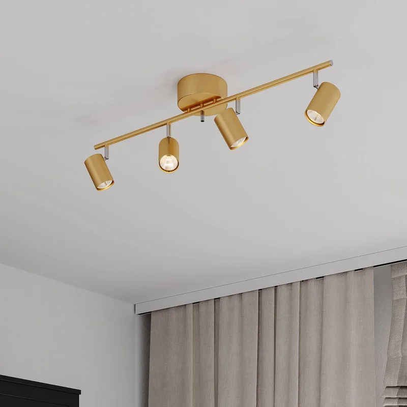 Spot de plafond Correct, 4 lampes de By Rydéns en Mat goud – photo produit 2 sur 2
