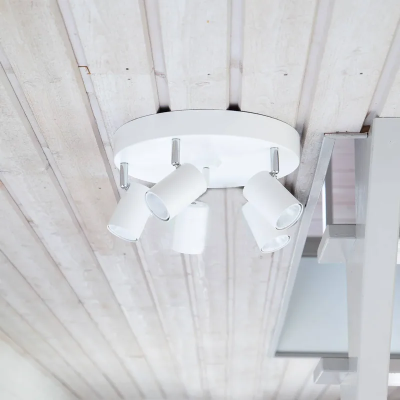 Spot de plafond Correct, 5 lampes de By Rydéns en Wit mat – photo produit