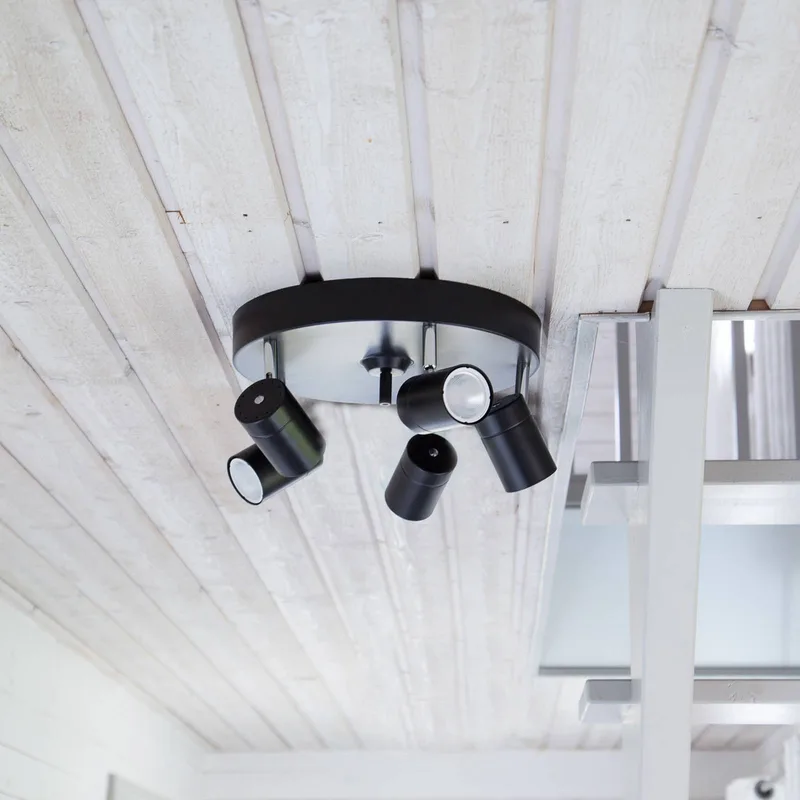 Correct plafondspot 5-lamps fra By Rydéns i Zwart mat – produktbillede