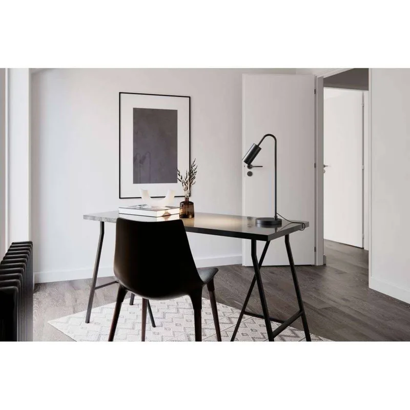 Curve bordlampe, metal, GU10 fra By Rydéns i Matzwart – produktbillede 3 af 4