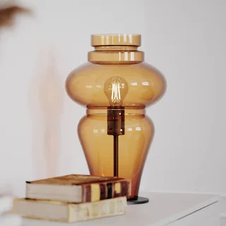 Dolores lampe de table hauteur 40 cm de By Rydéns en Cognac – photo produit 3 sur 3