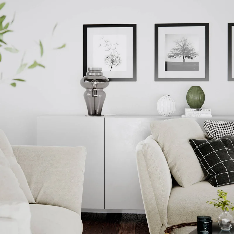 Dolores Tischleuchte, Höhe 40 cm von By Rydéns in Rookgrijs – Produktfoto 3 von 5