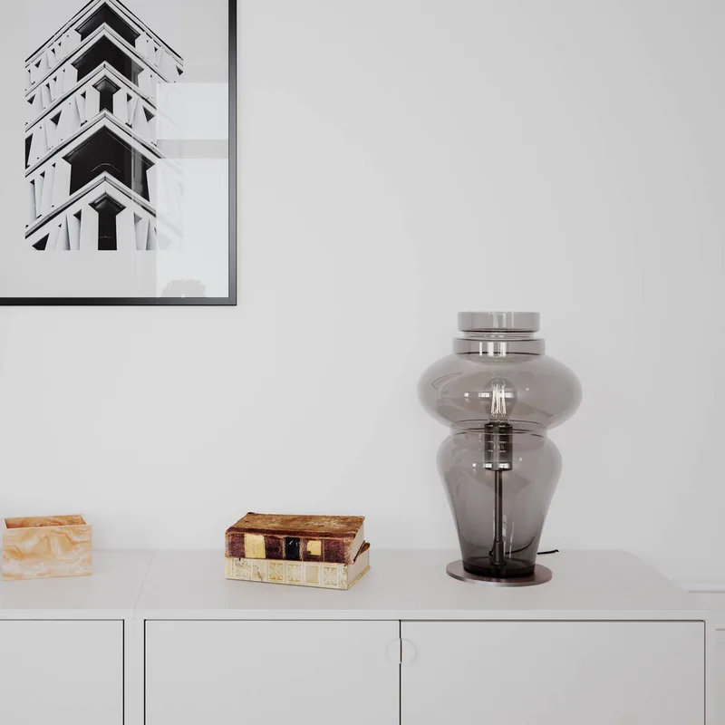 Dolores Tischleuchte, Höhe 40 cm von By Rydéns in Rookgrijs – Produktfoto 4 von 5
