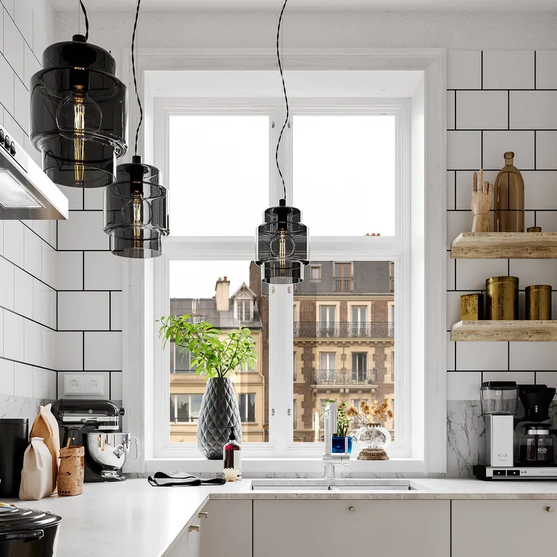 Ebbot hanglamp, rookgrijs, Ø 20 cm van By Rydéns in Rokerig grijs – productfoto
