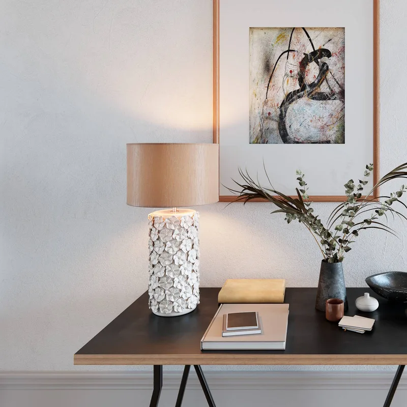 Lampe de table Fiore 54 cm Beige de By Rydéns en Beige – photo produit 2 sur 5