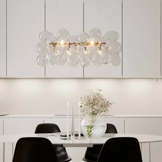 Gross Bar pendel, messing og klar, 80 cm, glas fra By Rydéns i Helder, Messing – produktbillede 3 af 3