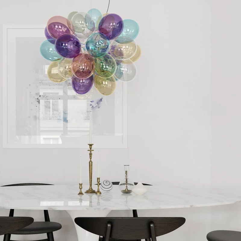 Gross glass pendant lamp, bumpy, 50 cm by By Rydéns in Multicolour – product photo 3 of 3