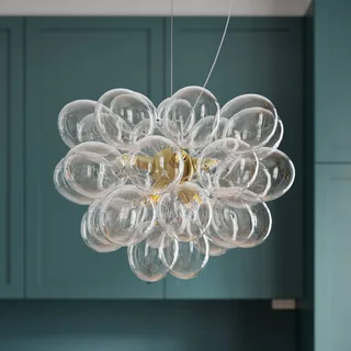 Gross hanglamp, messing/helder, Ø 50 cm, glas by By Rydéns in Helder, Brass – product photo 1 of 2