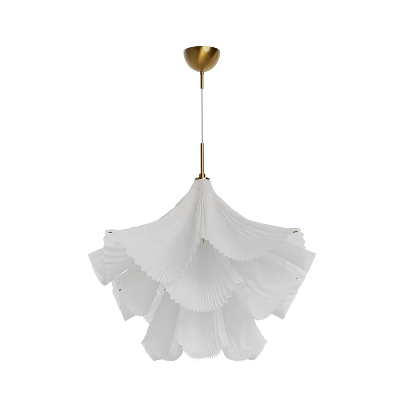 Pendel Juliette, tyll och metall, 75 cm, E27 från By Rydéns i Vit – produktbild