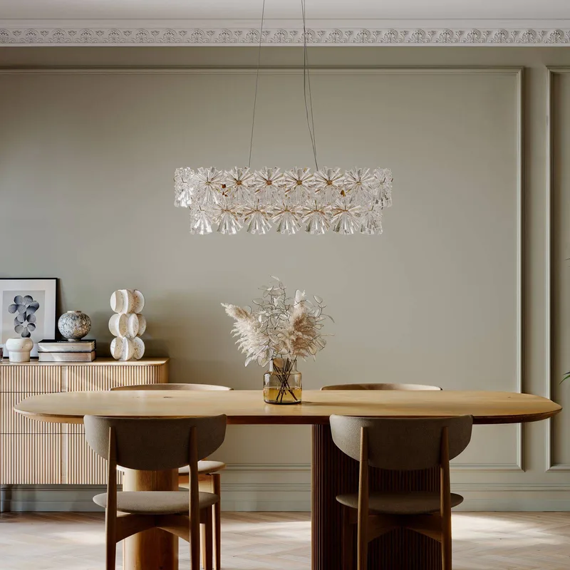 hanglamp Lorraine, messing/helder, 75 cm, E14 van By Rydéns in Helder, Messing – productfoto 3 van 3