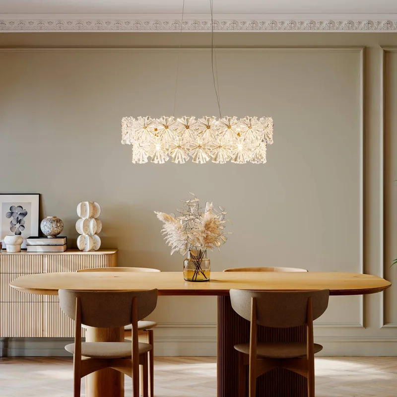 hanglamp Lorraine, messing/helder, 75 cm, E14 van By Rydéns in Helder, Messing – productfoto 2 van 3