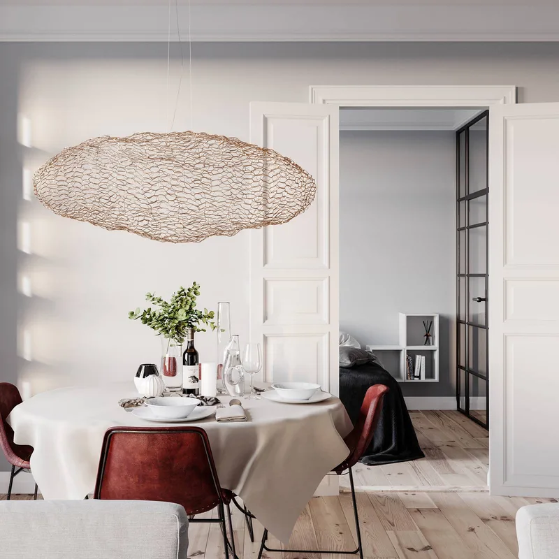 Hayden LED-hængelampe, 115 cm fra By Rydéns i Guld – produktbillede 3 af 5