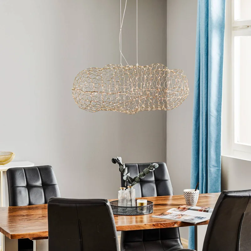 Hayden LED-hængelampe, 76 cm fra By Rydéns i Guld – produktbillede 2 af 5