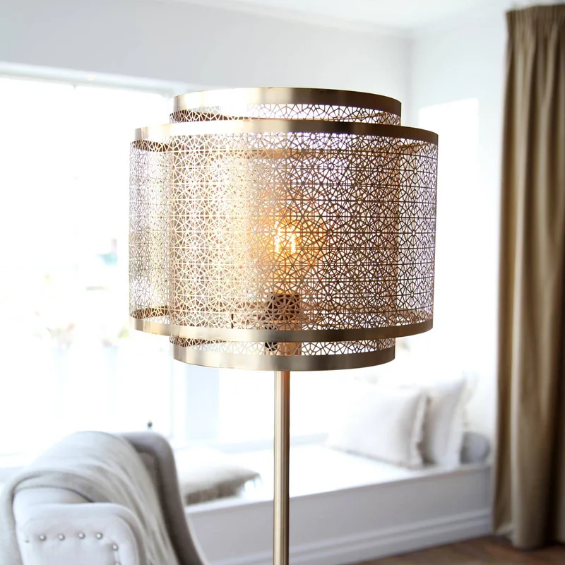 Hermine lampadaire, laiton de By Rydéns en Mat messing – photo produit 4 sur 5