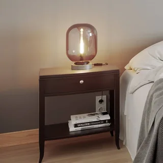 Lampe de table Leola Noir Marbre-gris fumée de By Rydéns en Rookgrijs – photo produit 2 sur 4
