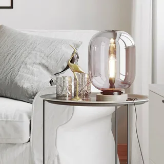 Lampe de table Leola Noir Marbre-gris fumée de By Rydéns en Rookgrijs – photo produit 1 sur 4