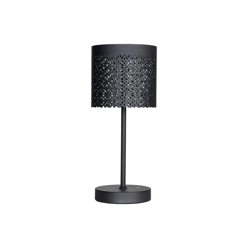 Maison LED accu-tafellamp IP44 zwart de By Rydéns en Zandzwart – photo produit