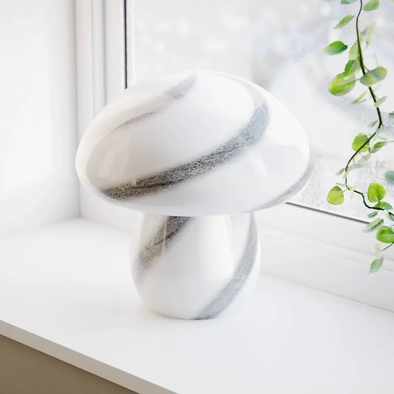 Mira Mushroom Lampe de Table H30 Hvid/Noir de By Rydéns en Noir, Blanc – photo produit 1 sur 3
