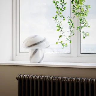 Mira Mushroom Lampe de Table H30 Hvid/Noir de By Rydéns en Noir, Blanc – photo produit 2 sur 3