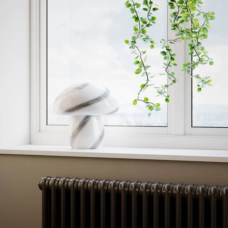 Mira Mushroom Lampe de Table H30 Hvid/Noir de By Rydéns en Noir, Blanc – photo produit 2 sur 3
