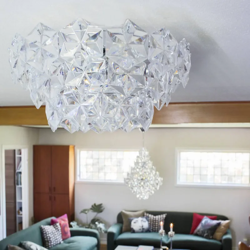 Plafonnier Monarque de By Rydéns en Transparent, Chrome – photo produit 1 sur 2