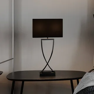 Omega Lampe de Table Black/Chrome de By Rydéns en Chrome, Noir – photo produit 1 sur 2
